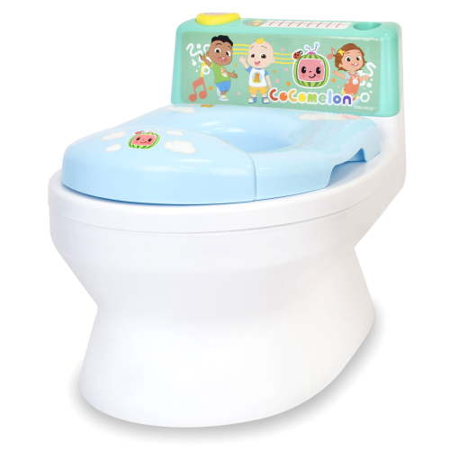 CoComelon Musical Transition Potty Trainer - Splash Guard, Storage, Unisex Children 12+ Months