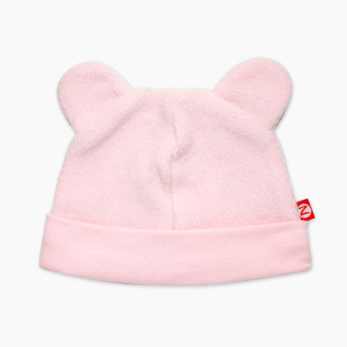 Zutano Cozie Fleece Hat - Baby Pink, 6-12 M