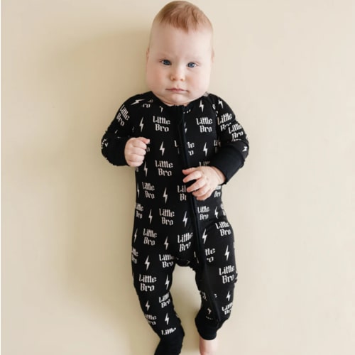 Bamboo Zip Romper | Little Bro