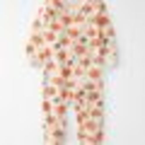 Little Planet Baby Organic Cotton Sleep & Play Pajamas in Harvest Pumpkins Print Infant Harvest Pumpkins