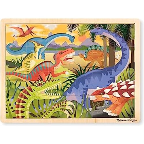 Amazon.com: Melissa & Doug Jigsaw Puzzle Bundle (Dinosaur,Safari and Ocean) - Animal Puzzles, Wooden Jigsaw Puzzles For Kids Ages 3+ : Toys & Games