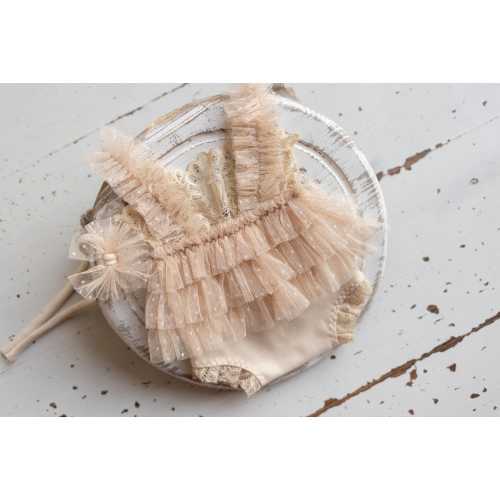 Outfit romper for newborn baby girl with headband,Newborn Girl Outfit, Newborn Photography Props, Newborn Photo Props, Newborn baby gift