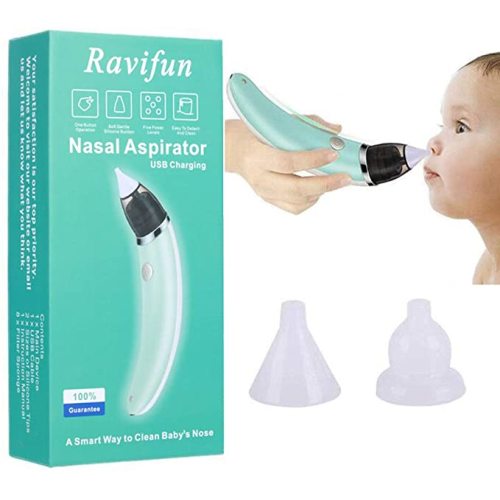 Baby Nasal Aspirator, Electric Nose Sucker Mucus Cleaner for Newborns and Toddlers, Rechargeable Automatic Booger Sucker for Babies with 5 Levels Suction