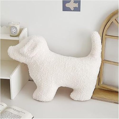 Animals Shaped Throw Pillow for Bed,Home Decorative Pillows for Bedroom Aesthetic,Soft Dog Pillow for Couch,Handmade Living Room Throw Pillow