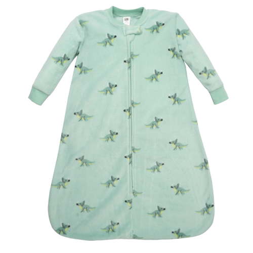 Hudson Baby Infant Boys Long-Sleeve Fleece Sleeping Bag, Small Dino Friends, 0-6 Months