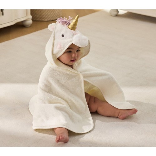 Super Soft Unicorn Baby Hooded Towel & Washcloth Set