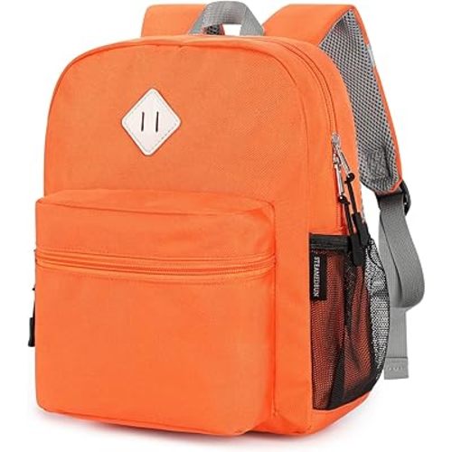 STEAMEDBUN Toddler Backpack for Girls 2-4,Kindergarten Backpack for Girls,Preschool Backpack,Mini, Orange