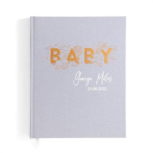 Fox & Fallow Baby Book Grey