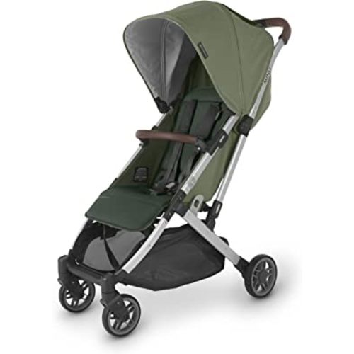 MINU V2 Stroller-Emelia (sage Green/Silver/Chestnut Leather)