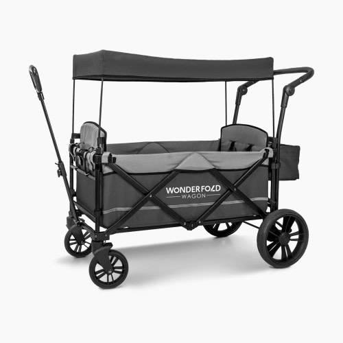 WonderFold Wagon X2 Push & Pull Stroller Wagon - Stone Grey