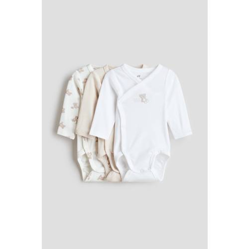 3-PACK WRAPOVER BODYSUITS