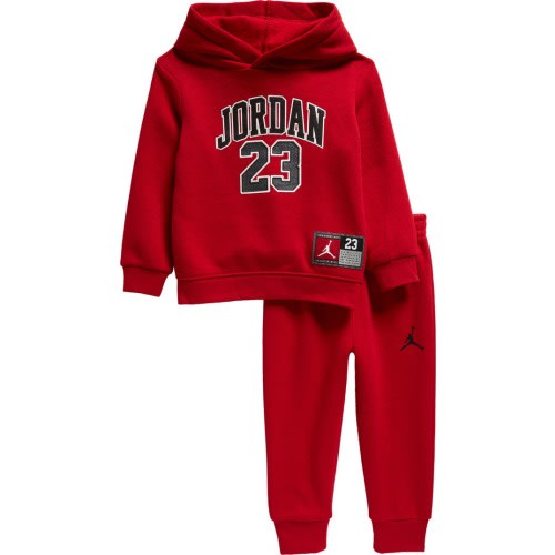 Baby Jersey Graphic Hoodie & Joggers Set, 12M, Gym Red
