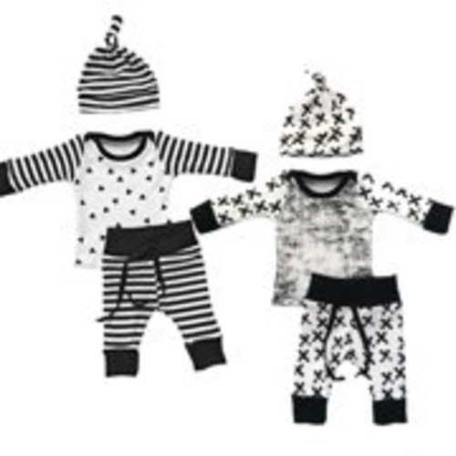 3PCS Set Newborn Kids Baby Boys Girls Outfits Clothes T-shirt +Pants Legging+Hat
