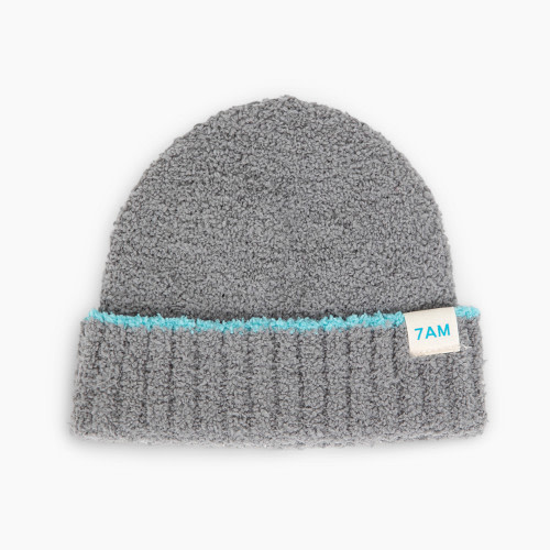 7AM Enfant Fuzzy Beanie - Gris, 6-18 M