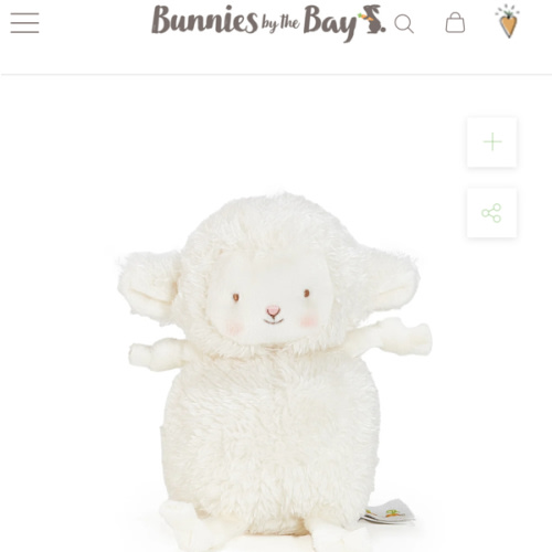 Roly Poly Kiddo - White Lamb