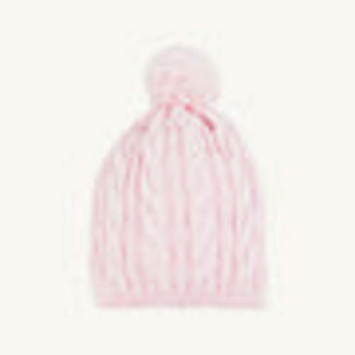 Collins Cable Knit Hat - Palm Beach Pink 0-3M