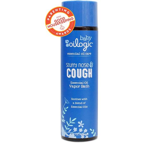 Oilogic Stuffy Nose and Cough Vapor Bath Relief for Babies & Toddlers, Essential Oil Breathe Blend - Naturally Soothes with 100% Pure Lavandin, Orange, Eucalyptus Oil & More - 266ml (9 fl oz)