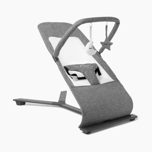Baby Delight Alpine Deluxe Portable Bouncer - Charcoal Tweed