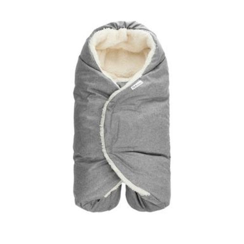 7AM Enfant Nido Cloud Blanket Wrap - Heather Gray - Small