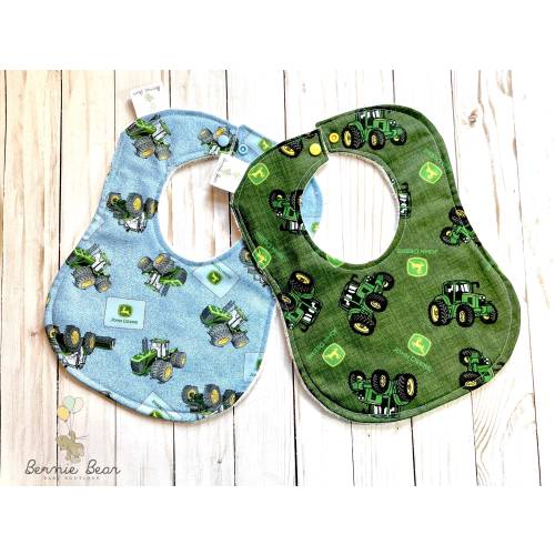 John Deere Tractor Baby Bibs | John Deere | Baby Bibs | Farm Baby Bibs | Drool Bibs | Toddler Baby Bibs | Infant Baby Bib | Dribble Bibs