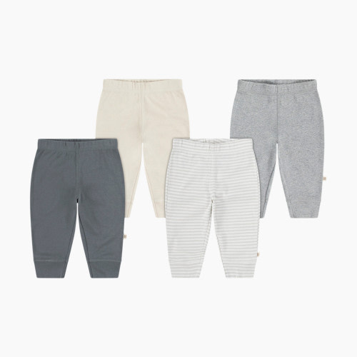 Huggies Pants (4 Pack) - Mid Grey Heather/Stripe, 3-6 M