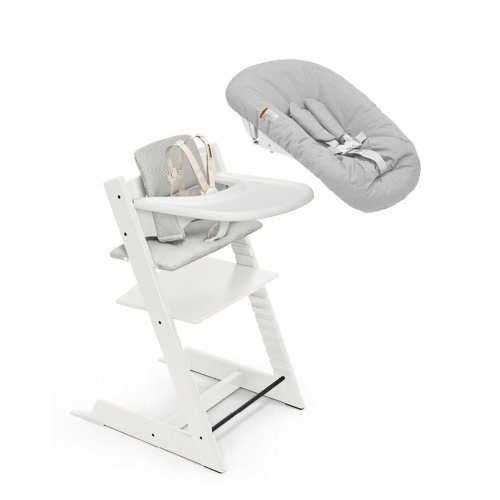Tripp Trapp® High Chair with cushion, tray and newborn