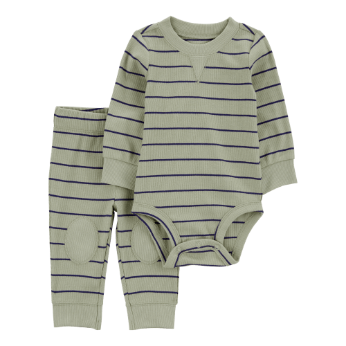 Baby 2-Piece Striped Bodysuit Pant Set - Carter's | Carter's