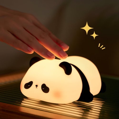 Cute Panda Lamp LED Squishy Animal Tap Tap Night Light with USB Powered – Huggwaii
