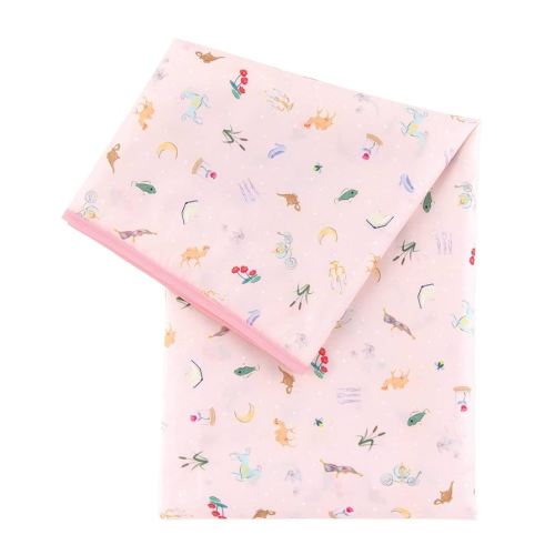 Bumkins Disney Baby Splat Mat for Under High Chair, Babies Toddlers Eating Mess Mat, Waterproof Reusable Cloth for Arts and Crafts, Playtime Mat for Kids, Floor or Table 42inx42in, Princess Magic Pink