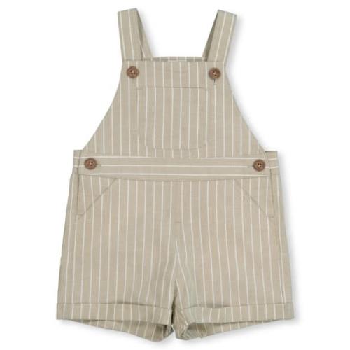 Medium Green Marle Baby Seersucker Stripe Dungarees | Best&Less™ Online