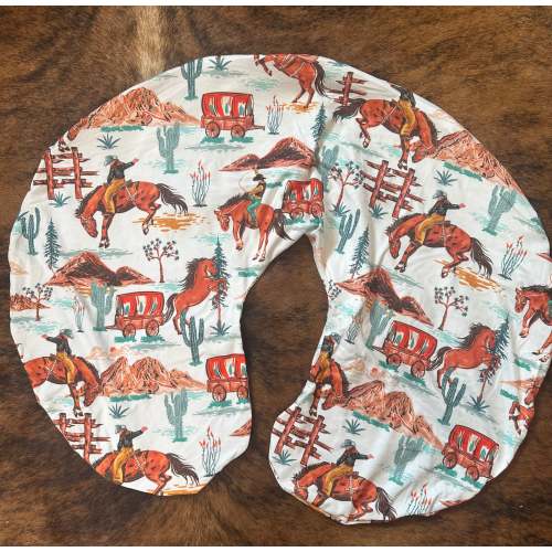 Wild West baby boppy pillow cover