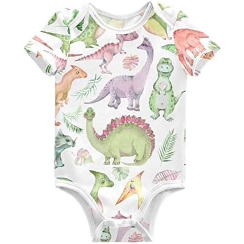 Emelivor Baby Boy Girl Bodysuits Short Sleeve Unisex Newborn Outfit Clothes Infant Romper for Babies 0-24 Months