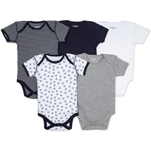 Burt's Bees Baby Unisex Baby Bodysuits, 8-pack Short & Long Sleeve One-pieces, 100% Organic CottonBodysuit