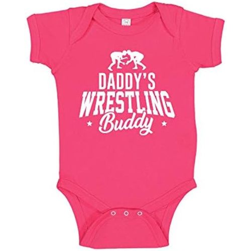 Daddy's Wrestling Buddy Baby Bodysuit One Piece or Toddler T-Shirt Wrestler Infant Clothing
