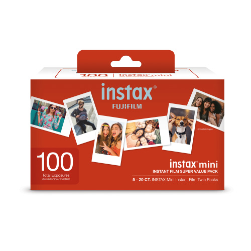 Fujifilm Instax Mini Instant Film Bulk Refill Super Value Pack (100 Exposures)
