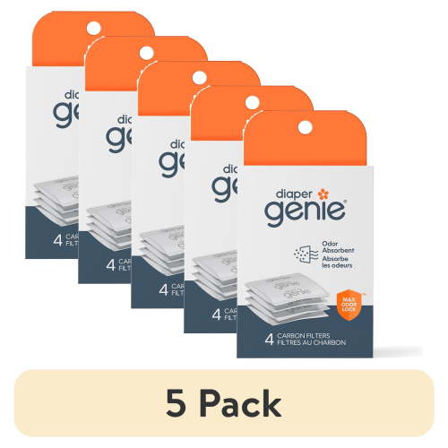 (5 pack) Diaper Genie Diaper Pail Carbon Filters, 4 Count, Infant