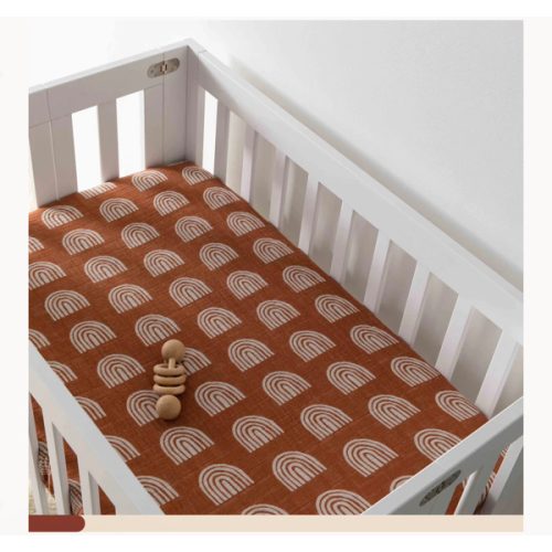 Babyletto Mini Crib Sheet in GOTS Certified Organic Muslin Cotton