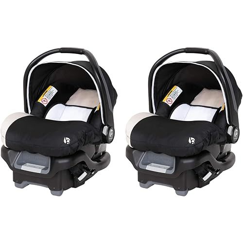 Baby Trend Ally Newborn Baby Infant Car Seat Carrier Travel System with Harness and Extra Cozy Cover for Babies up to 35 Pounds, 2 Pack, Khaki
