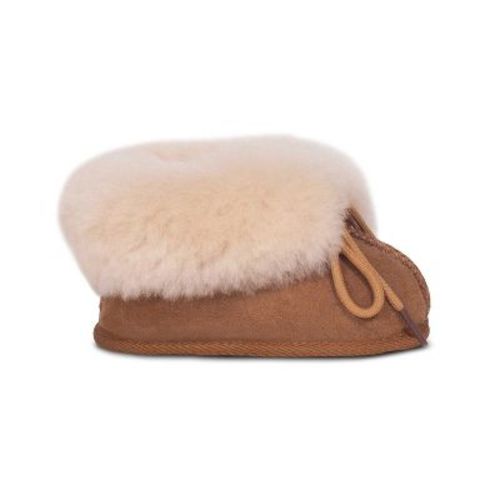 Cloud Nine Sheepskin Sheepskin Baby Booties - Chestnut - L