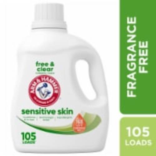 ARM & HAMMER Sensitive Skin Hypoallergenic Liquid Laundry Detergent, 105 fl oz