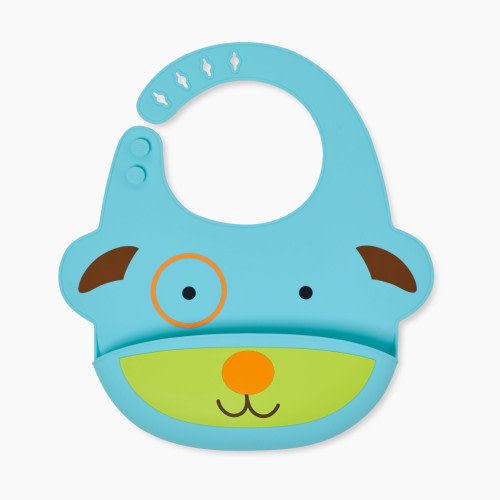 Skip Hop Fold & Go Silicone Bib - Dog