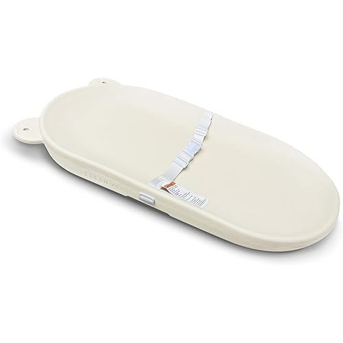 Baby Changing Pad, EVA Waterproof Non-Slip Changing Table Pad with Adjustable Strap for Dresser Changing Table Nursery, Portable Diaper Changing Pad, Oat