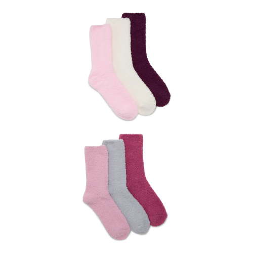 Joyspun Women's Cozy Crew Socks, 6-Pack, Fits Shoe Sizes 4-10