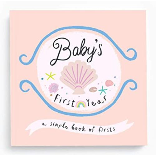 Lucy Darling Little Beach Babe Memory Book - First Year Journal Album to Capture Precious Moments - Milestone Keepsake for Boy Or Girl - Made in USA