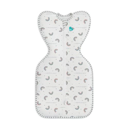 Love to Dream Swaddle UP, Baby Sleep Sack, Self-Soothing Swaddles for Newborns, Get Longer Sleep, Snug Fit Helps Calm Startle Reflex, New Born Essentials for Baby, 1.0 TOG, 8-13lb, Rainbow Dream