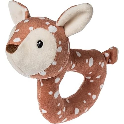 Mary Meyer Baby Rattle Leika Infant Soft Toys, 6-Inches, Little Fawn