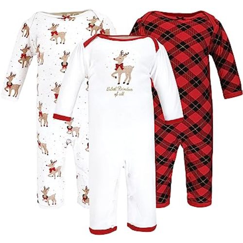 Hudson Baby baby-girls Cotton Coveralls