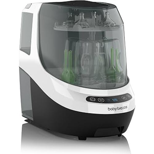Baby Brezza Bottle Washer Pro - Baby Bottle Washer, Sterilizer + Dryer - All in One Machine Cleans Baby Essentials like Bottles + Pump Parts – Appliance to Replace Bottle Brushes and Drying Racks