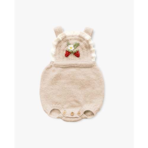 Strawberries Romper | Wheat