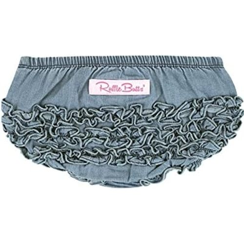 RuffleButts® Baby/Toddler Girls Ruffled Woven Bloomer